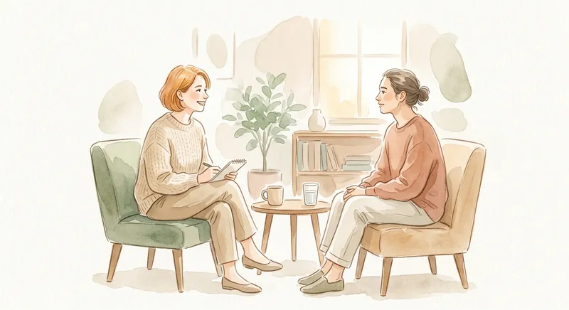 전문 심리상담 일러스트